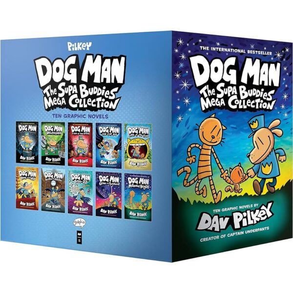<div class="anwr-bk-title">Dog Man: The Supa Buddies Mega Collection (Dog Man #1-10 Box Set)</div><div class="anwr-bk-auth"> Author: Dav Pilkey</div>